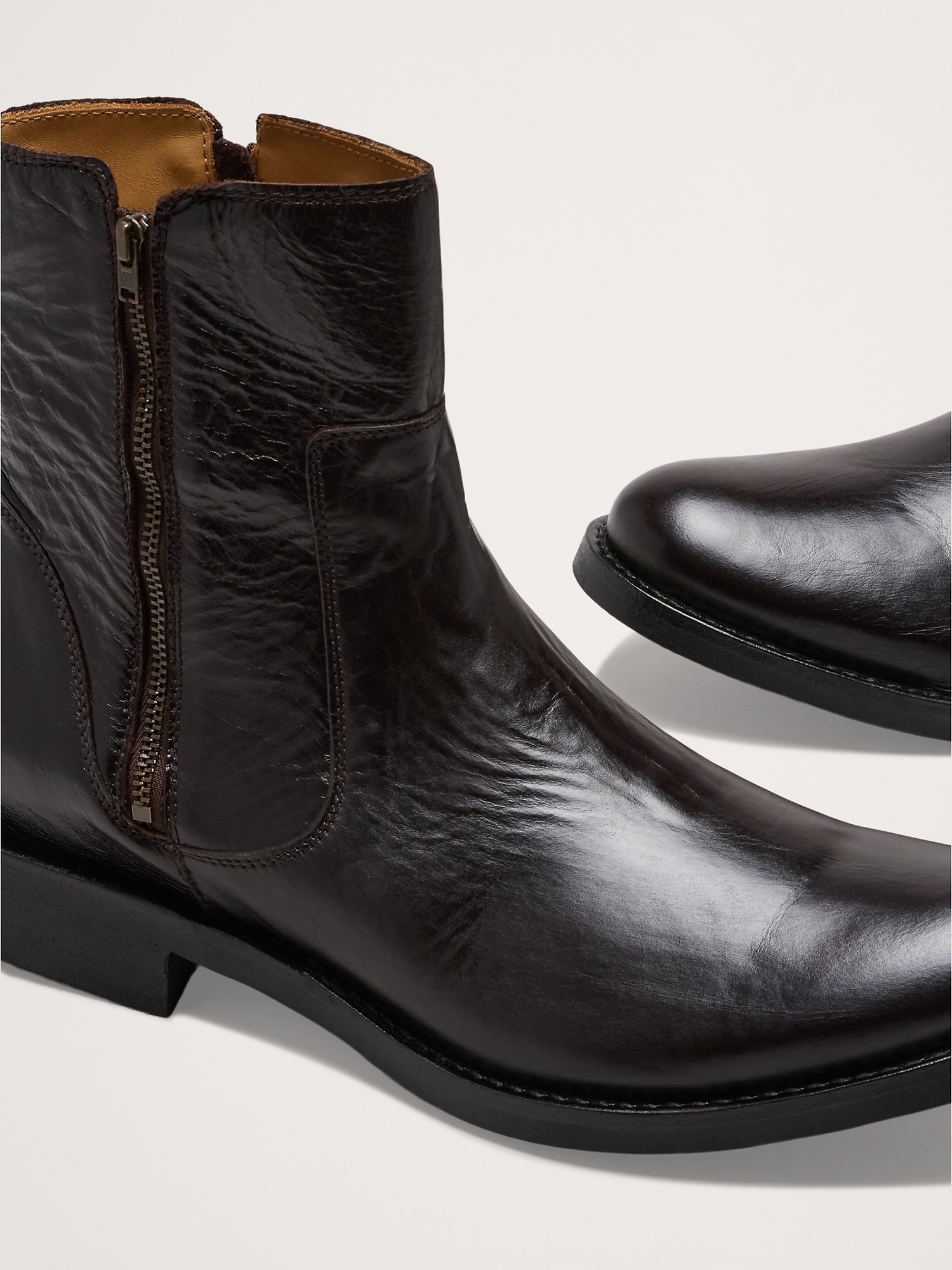 Image number 6 showing, Leather Double-Zip Boot