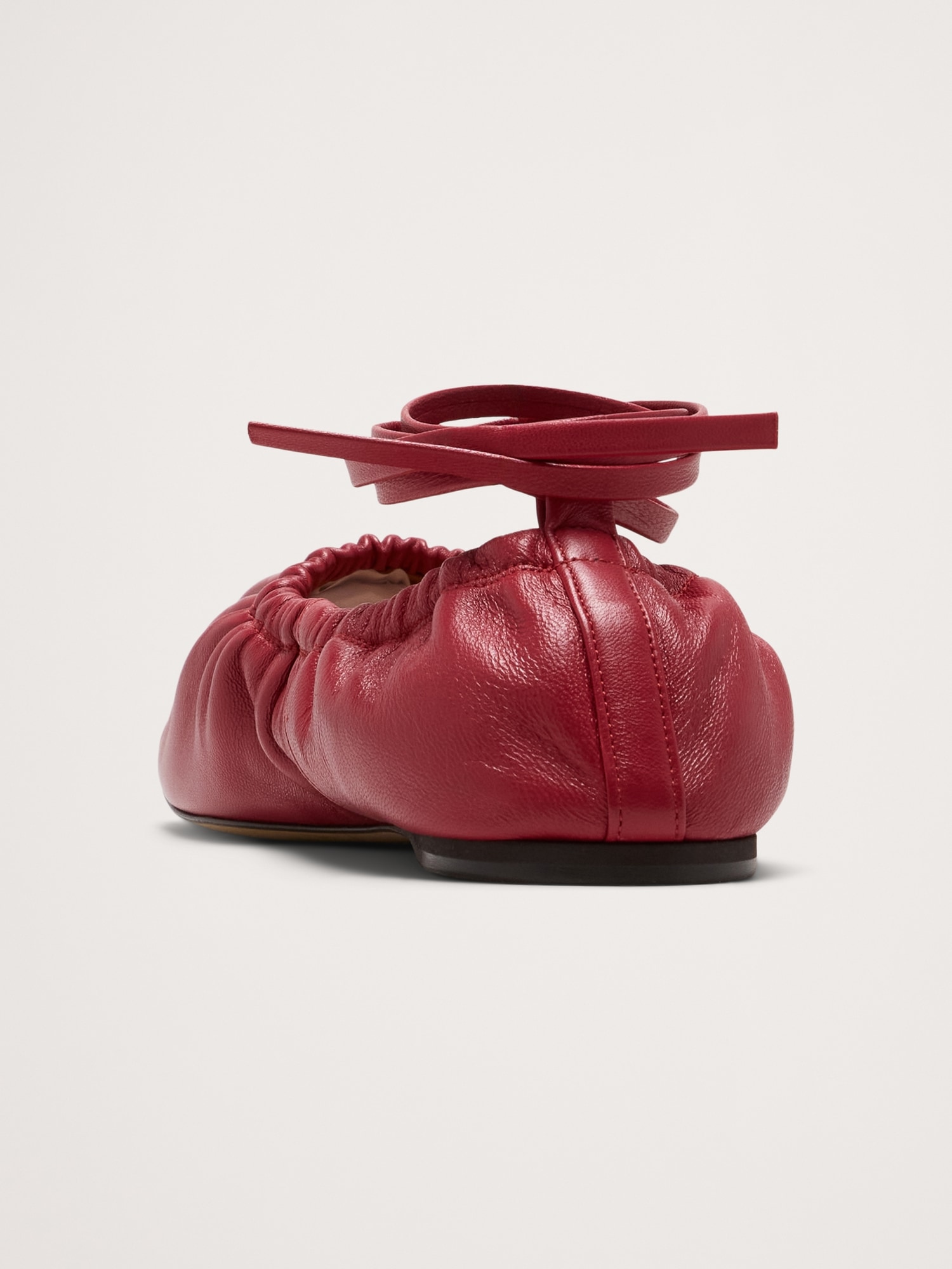 Image number 4 showing, RUCHED SUEDE BALLET FLAT