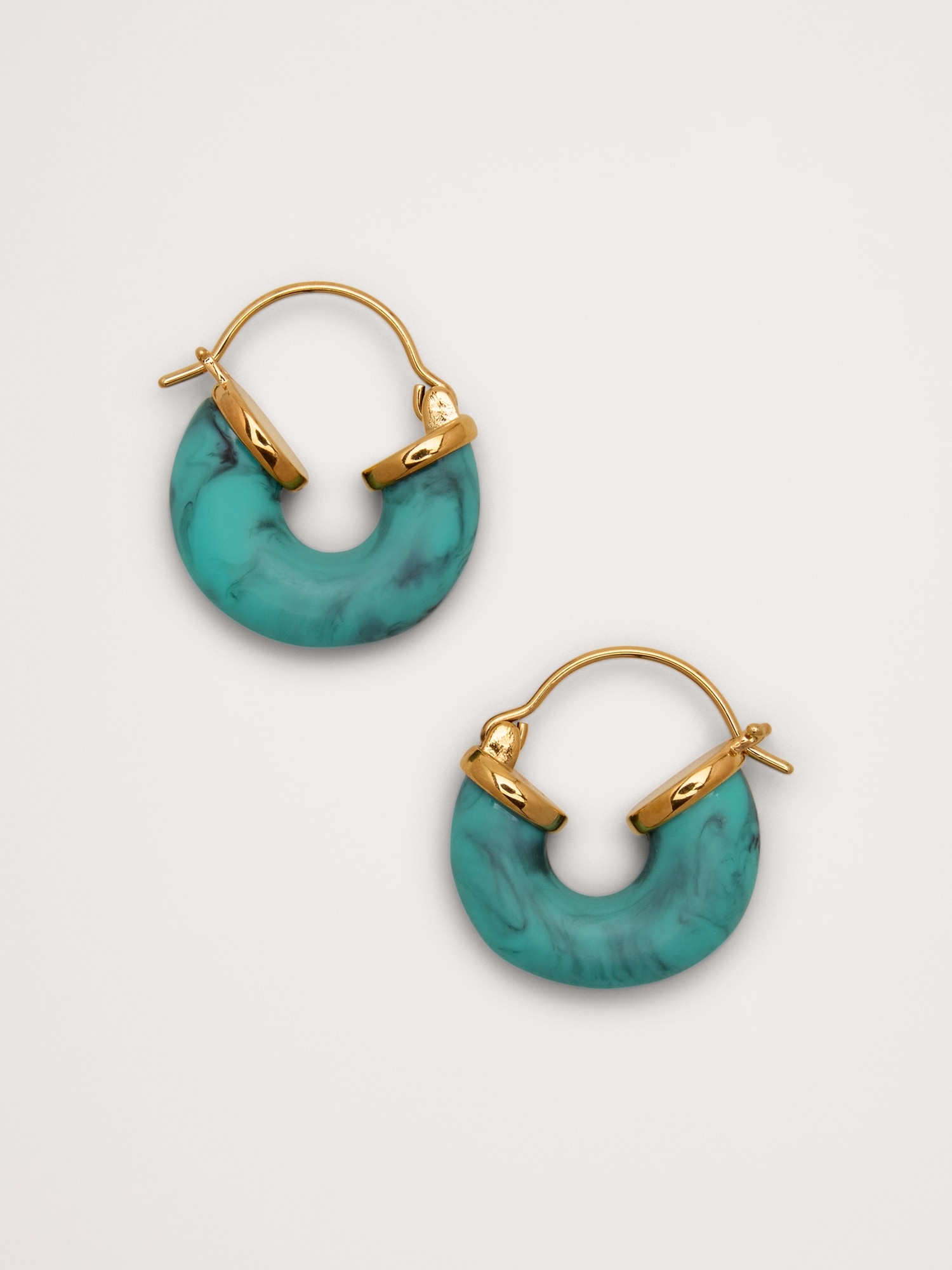 Petit Swell Hoop Earrings by Anni Lu - Blue