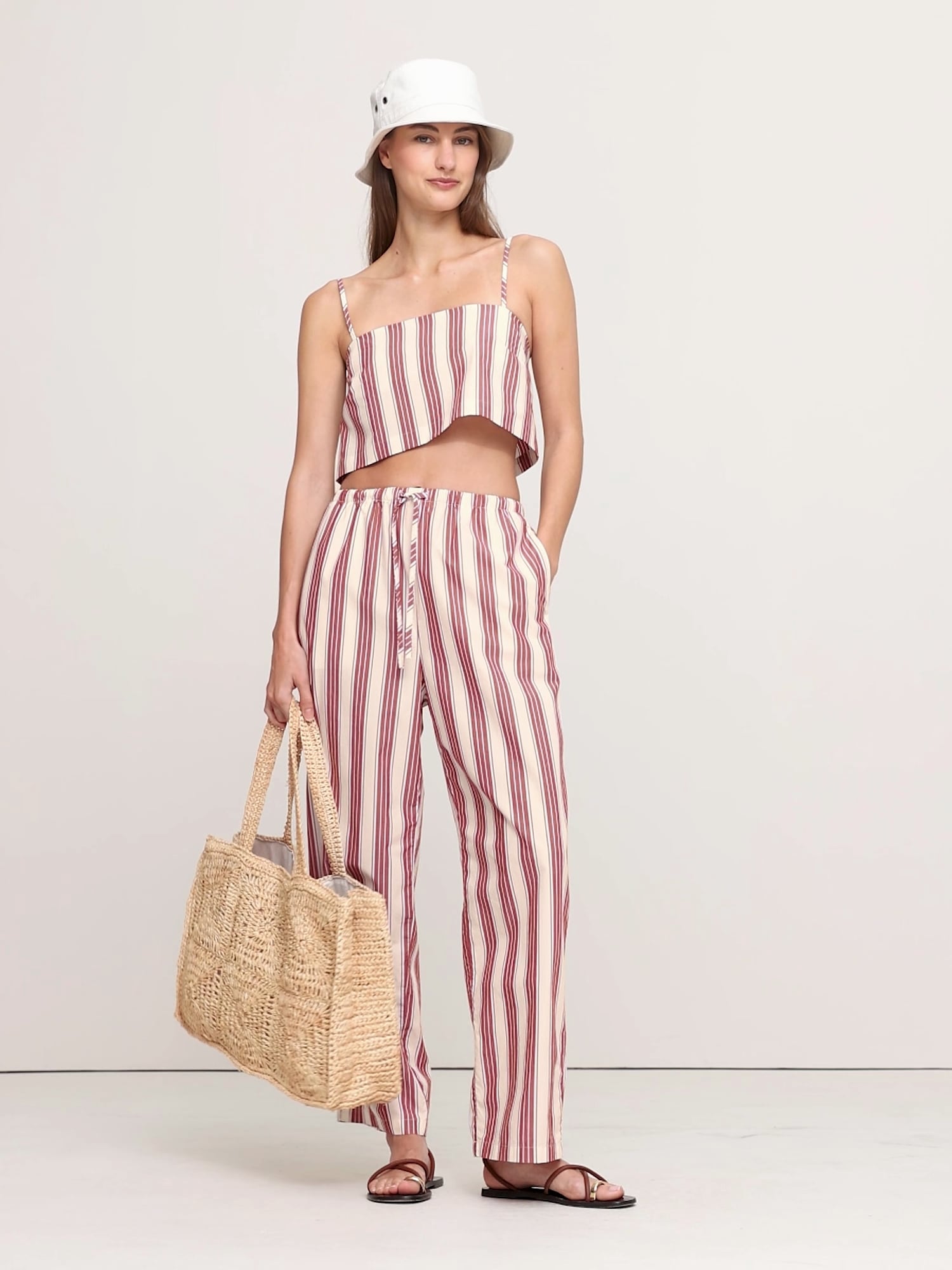 Image number 2 showing, Cotton Poplin Cropped Cami