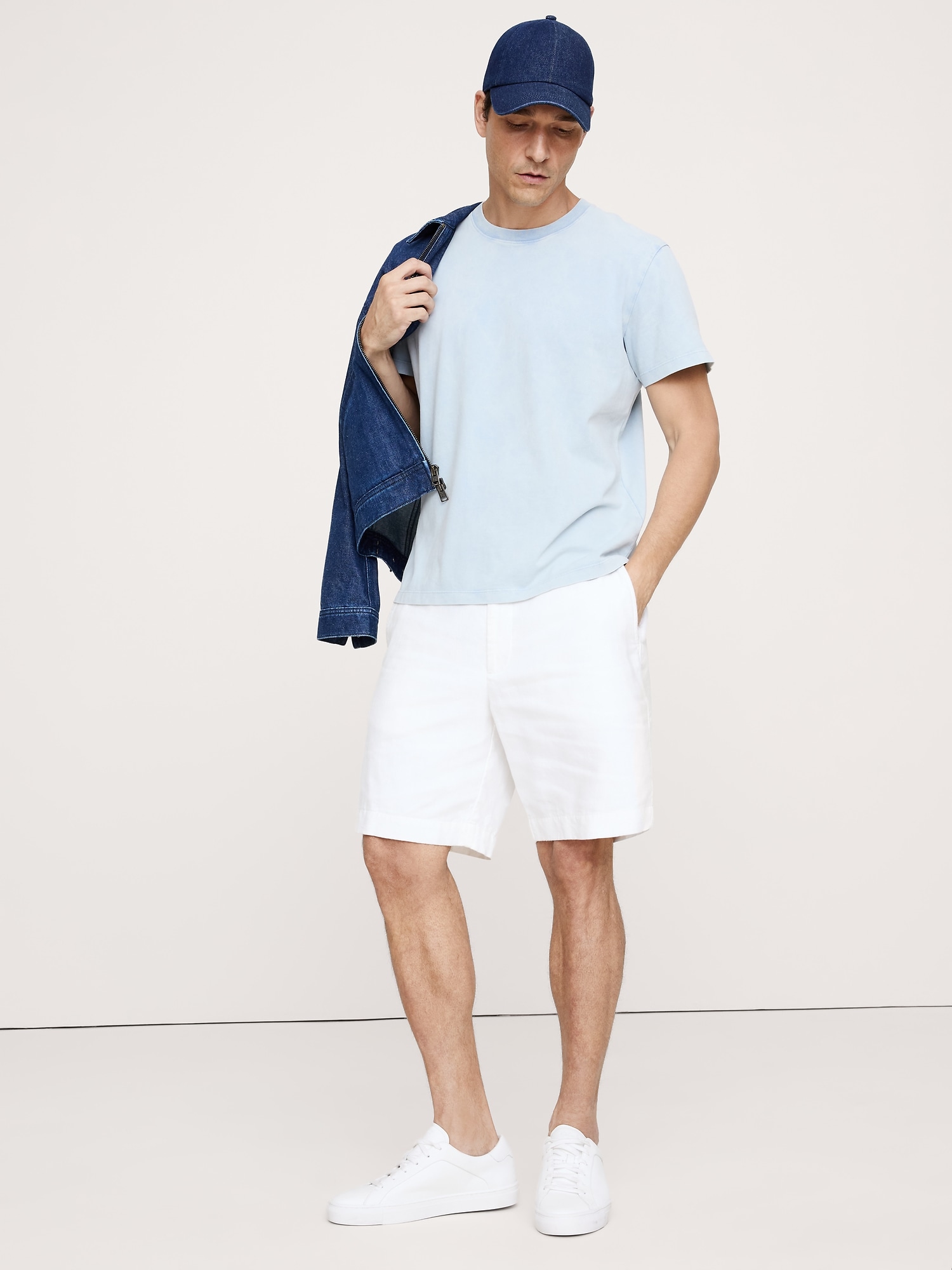 Sun-Faded Cotton Crew-Neck T-Shirt