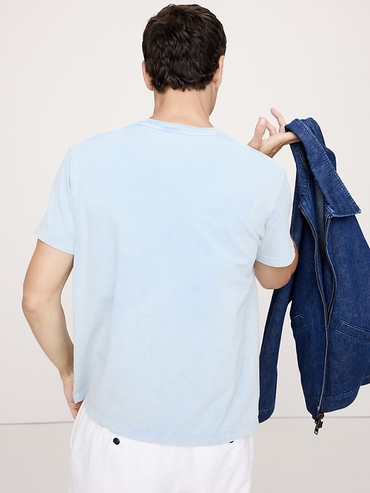 Boxy Sun-Faded Cotton Crew-Neck T-Shirt