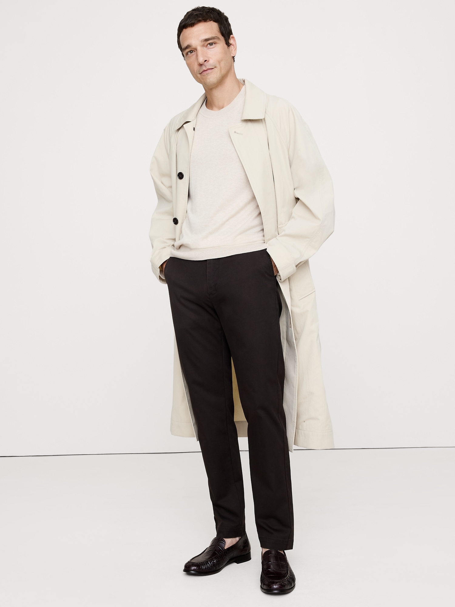 Athletic Slim Stretch Chino - Double Chocolate Brown