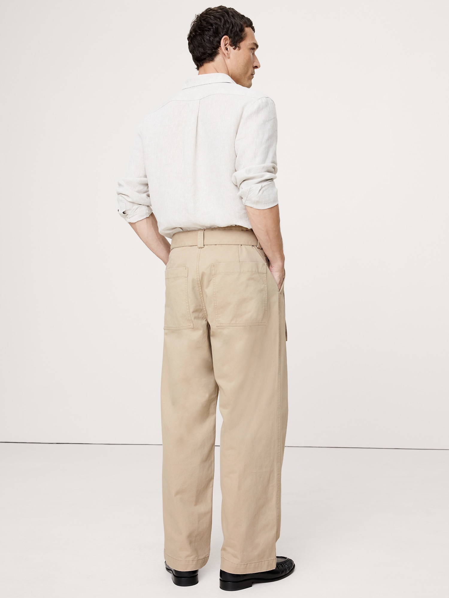 Image number 3 showing, LOOSE CHINO WITH BELT