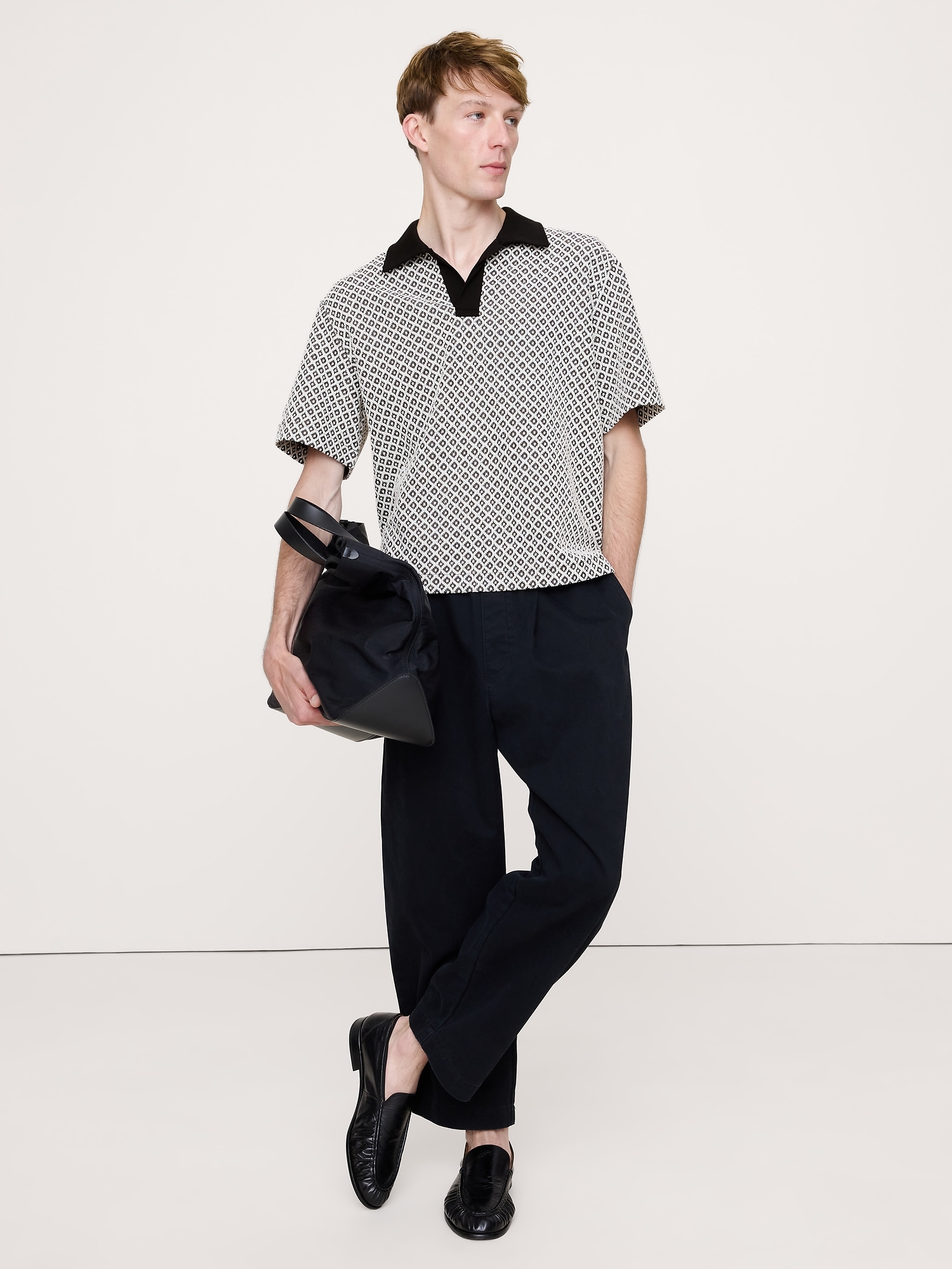 Image number 1 showing, GEO JACQUARD POLO
