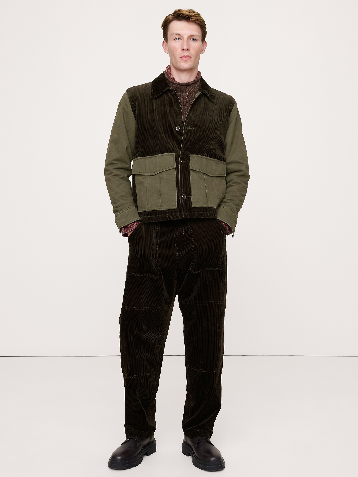Image number 4 showing, Corduroy & Canvas Jacket