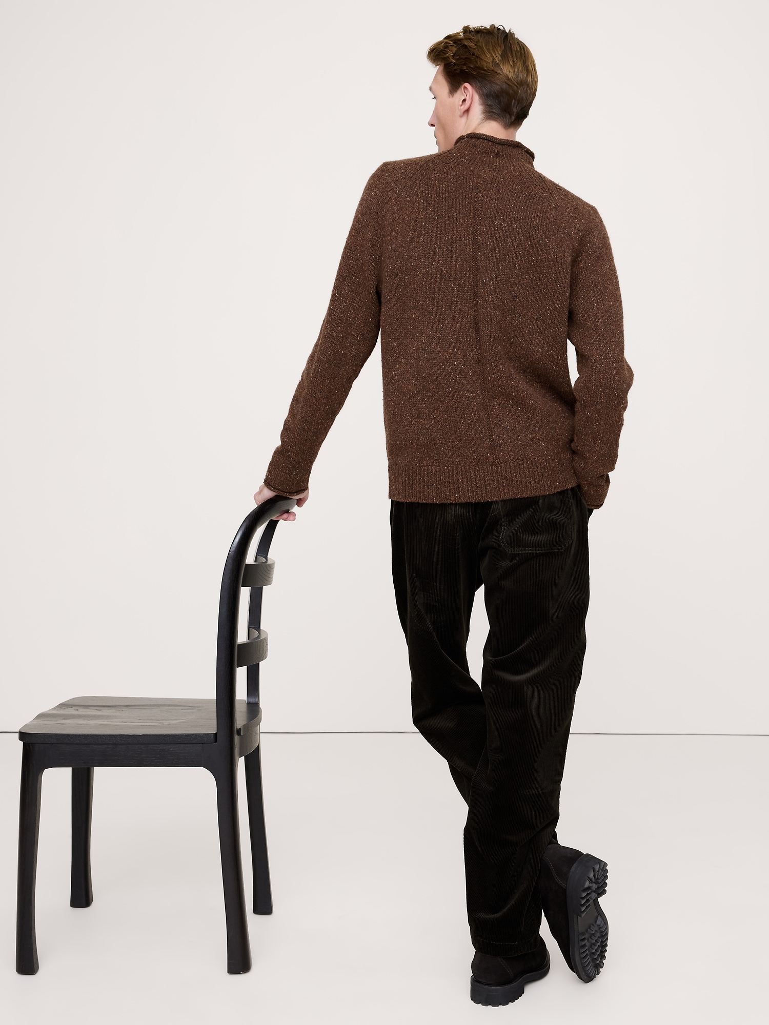 Image number 2 showing, Donegal Roll-Neck Sweater