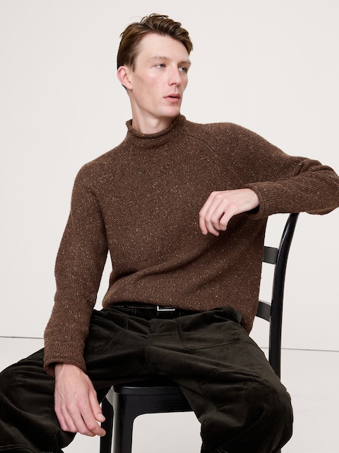 Donegal Roll-Neck Sweater