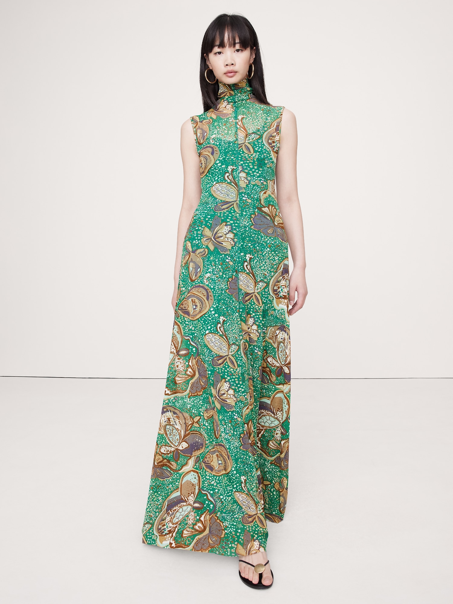 Mesh Maxi Dress