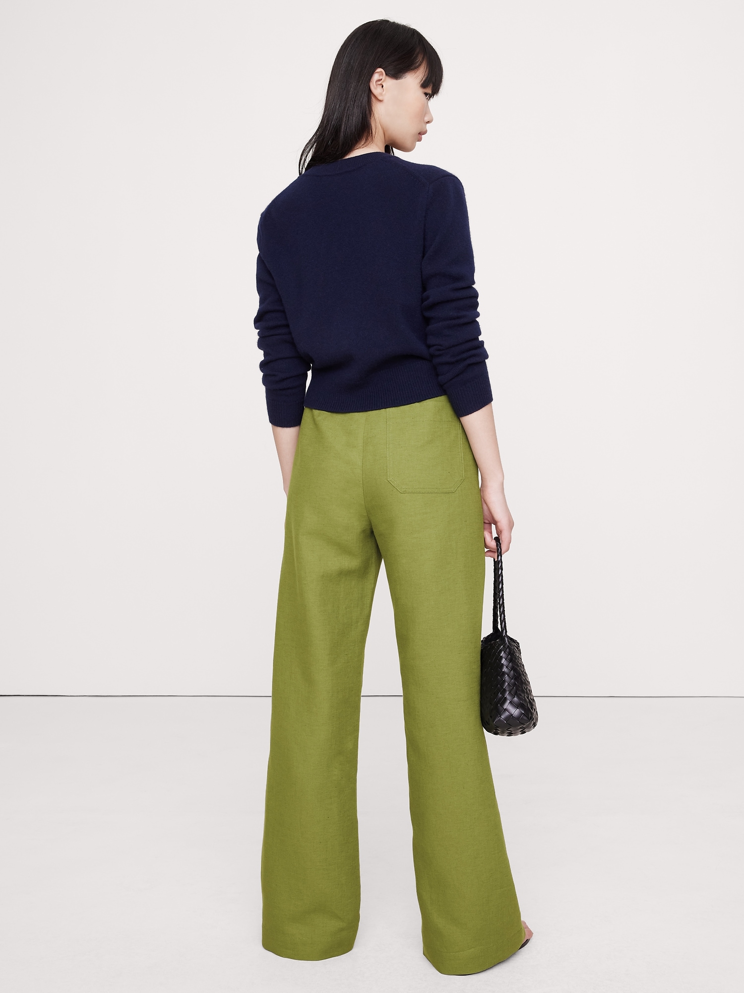 Image number 6 showing, HIGH-RISE WIDE-LEG STUDIO PANT