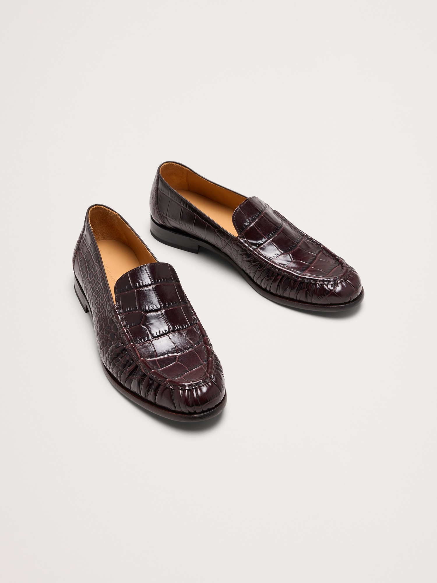 Image number 3 showing, Leather Moc-Toe Loafer