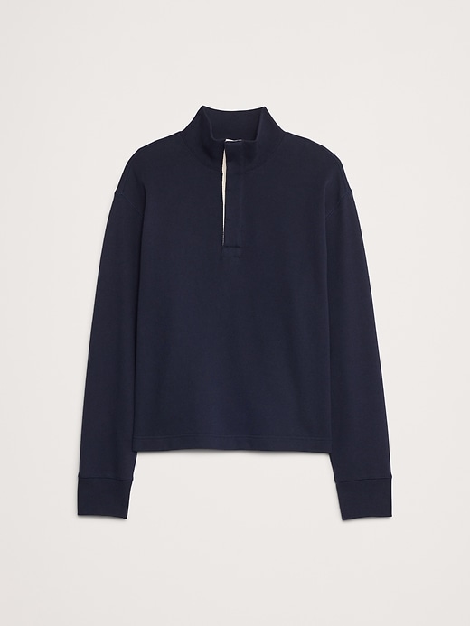 【こうすけ】 BANANA REPUBLIC Terry Mock-Neck Sweatshirt | Banana Republic