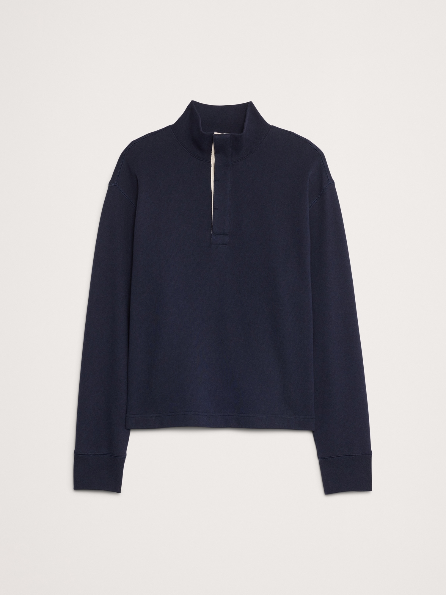 Image number 4 showing, Terry Mock-Neck Sweatshirt