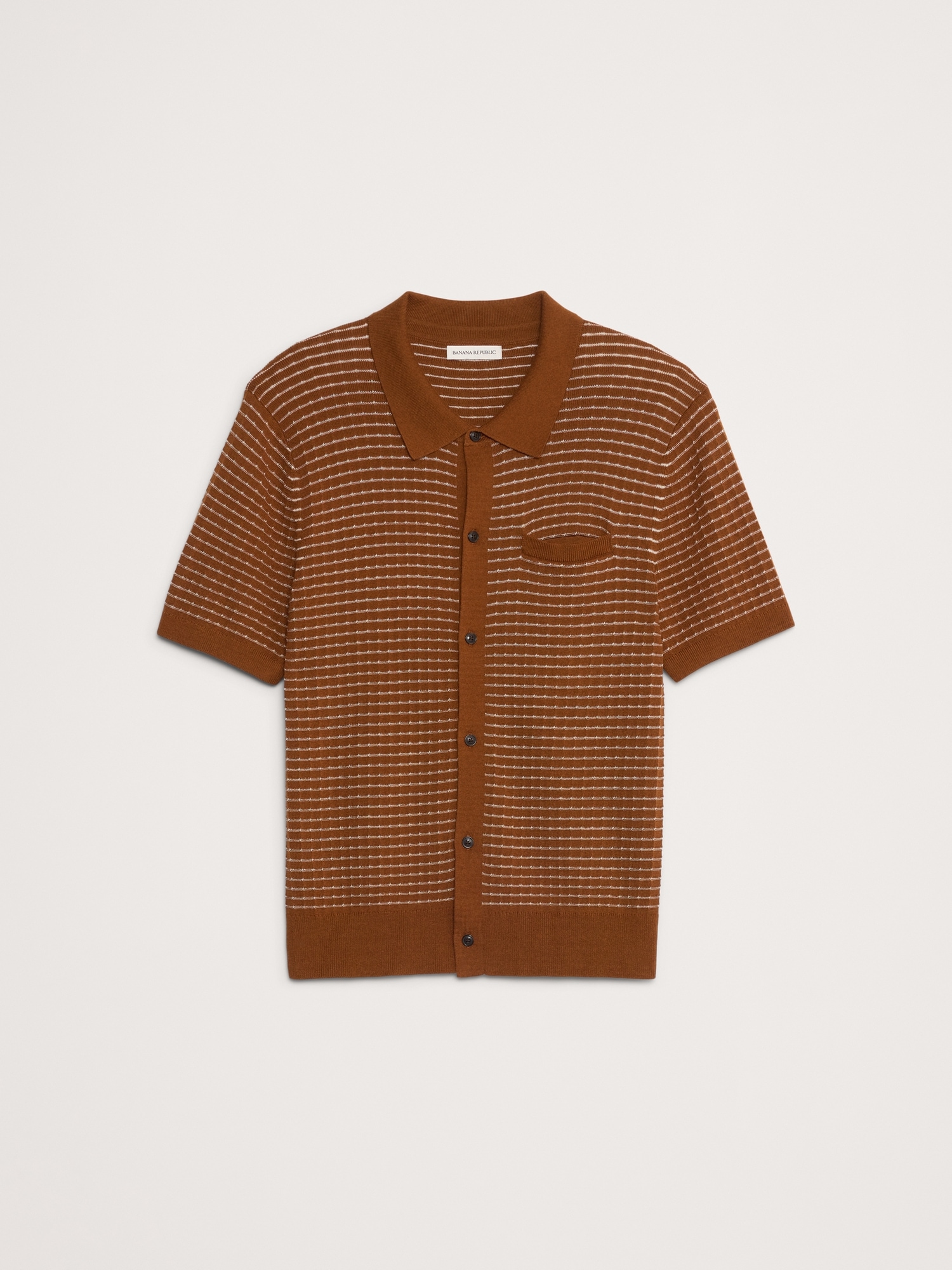 Stripe Cotton Resort Shirt