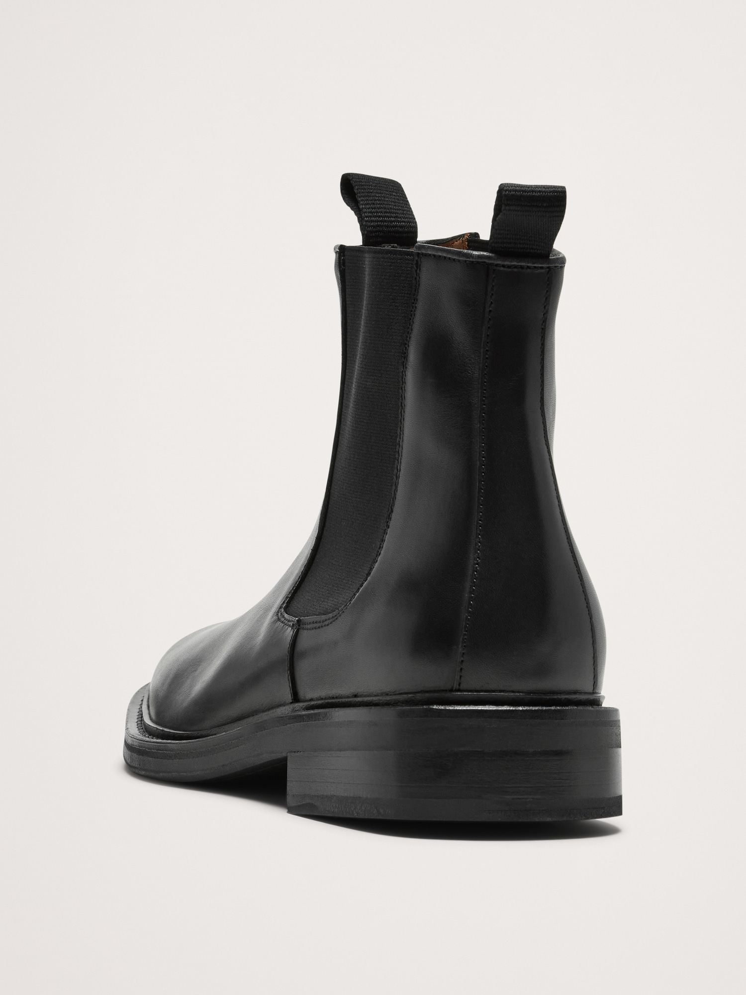 Image number 4 showing, Leather Square-Toe Chelsea Boot