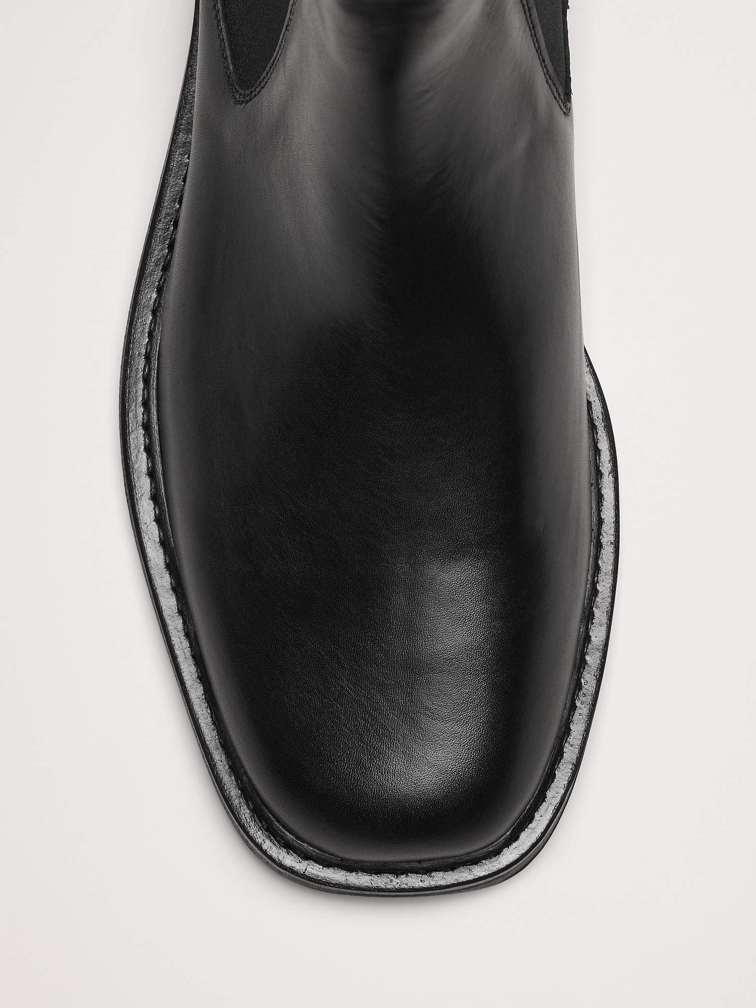 Image number 5 showing, Leather Square-Toe Chelsea Boot