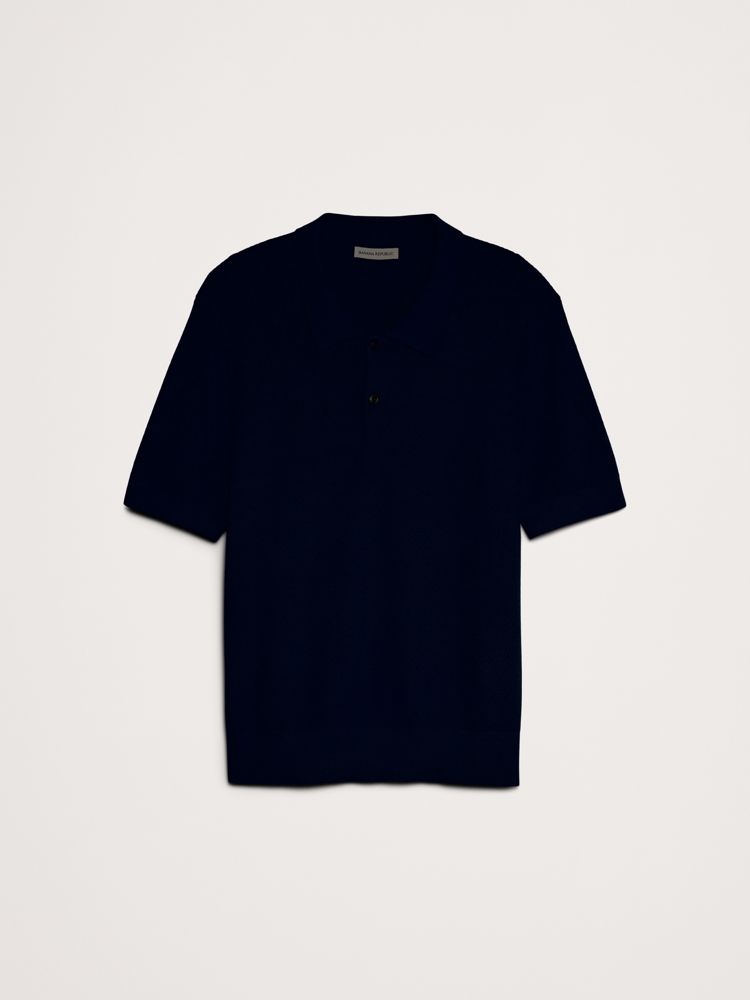 Image number 3 showing, COTTON MESH SWEATER POLO