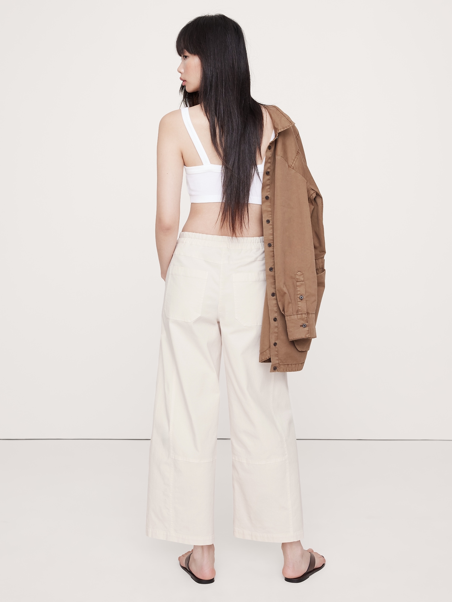 Mid-Rise Relaxed Painter's Pull-On Pant