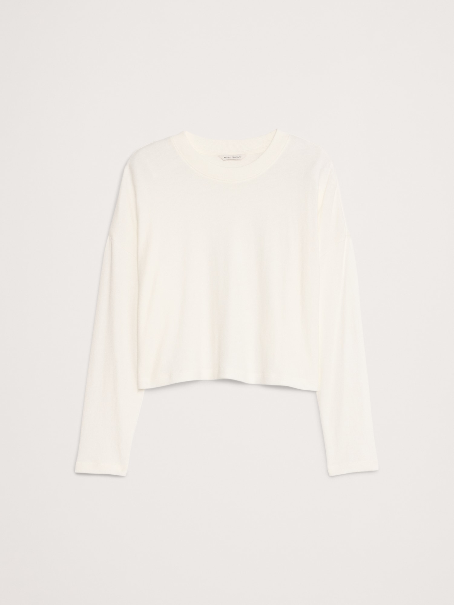 Image number 4 showing, Oversized Jersey Cotton Cropped T-Shirt