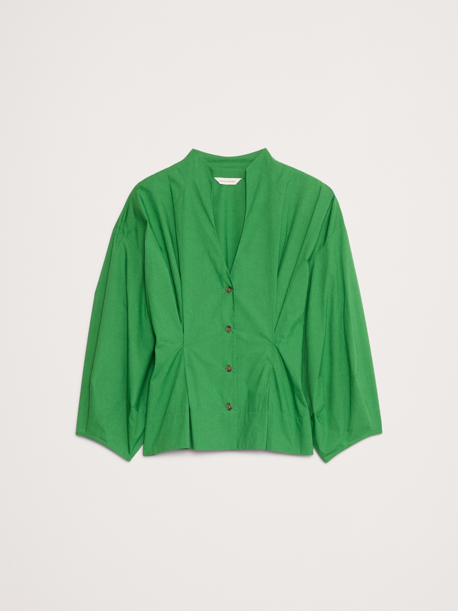 Image number 6 showing, Cotton Poplin Cinched-Waist Shirt