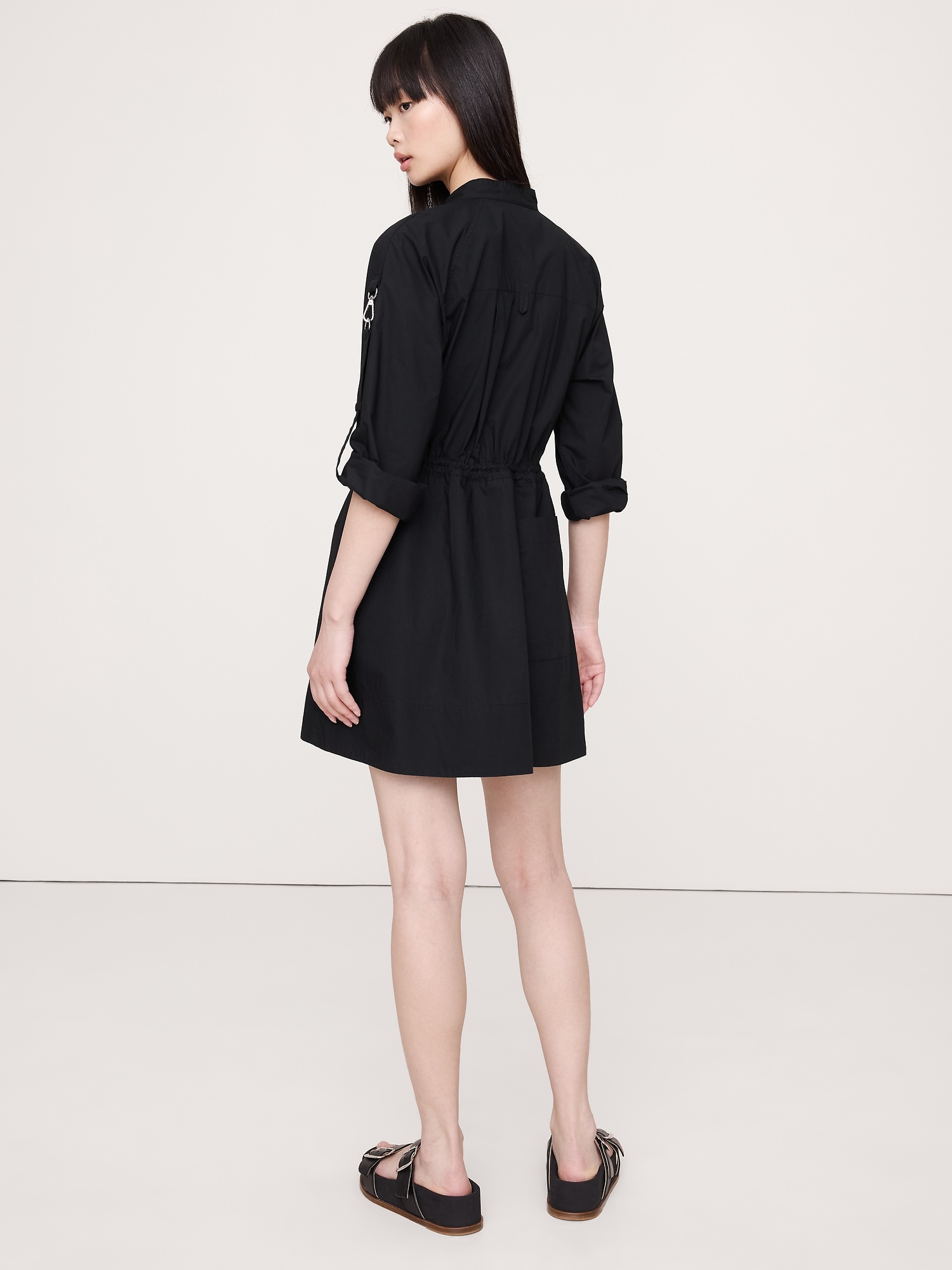 Image number 5 showing, COTTON TWILL UTILITY MINI DRESS