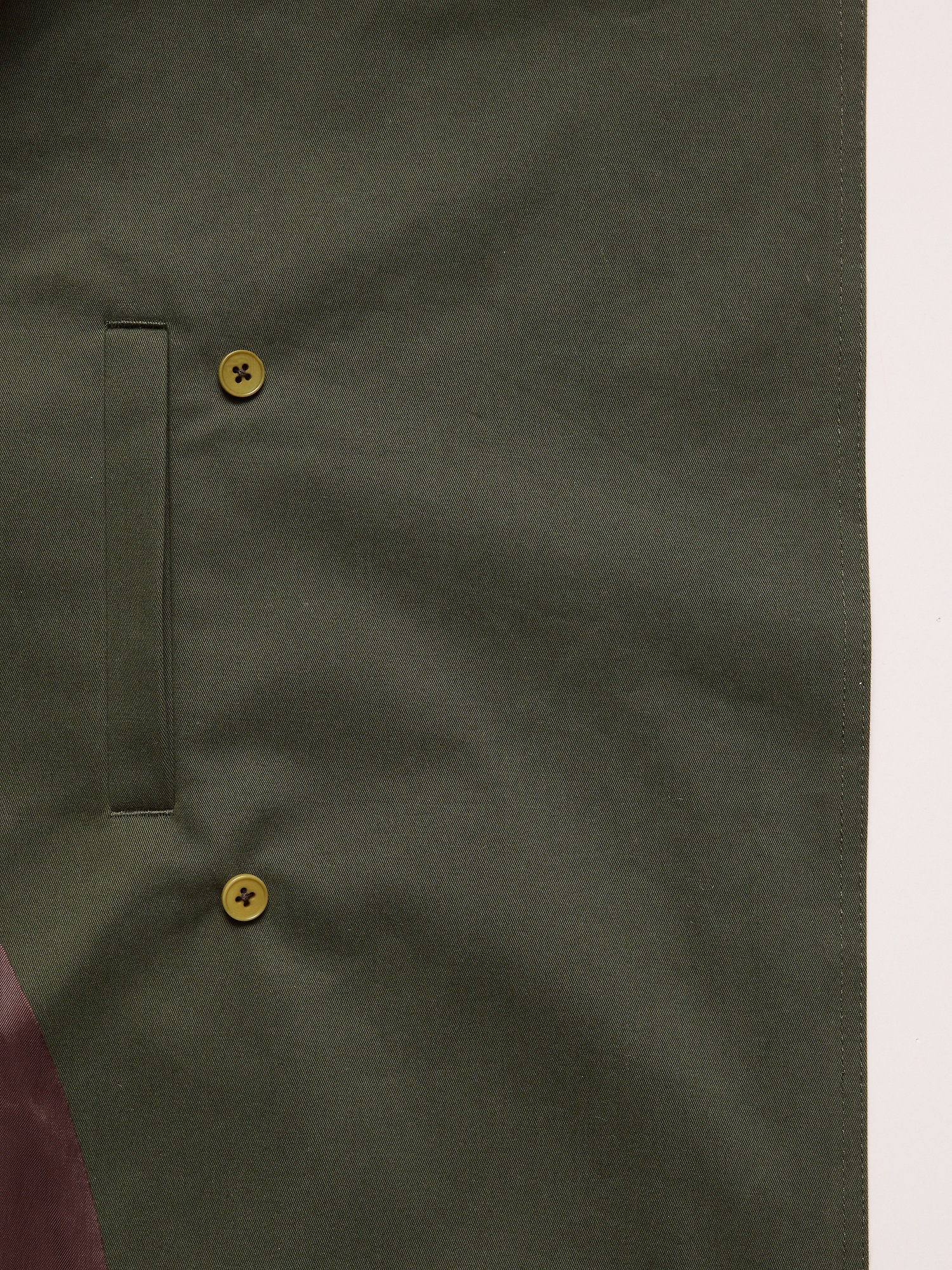 Женское пальто Banana Republic Classic Cotton Trench, цвет: Тёмный зелёный — фото 5