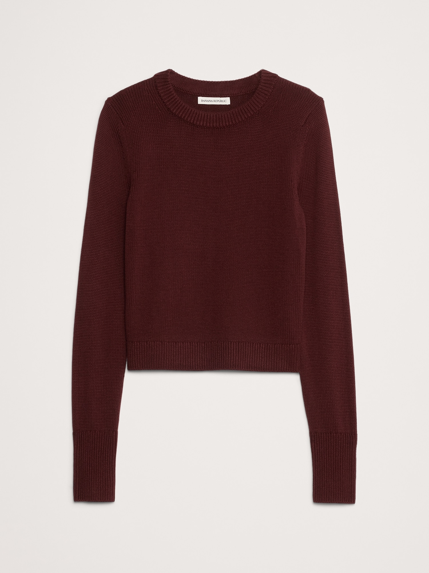 Image number 5 showing, Cotton-Silk Crew-Neck Sweater