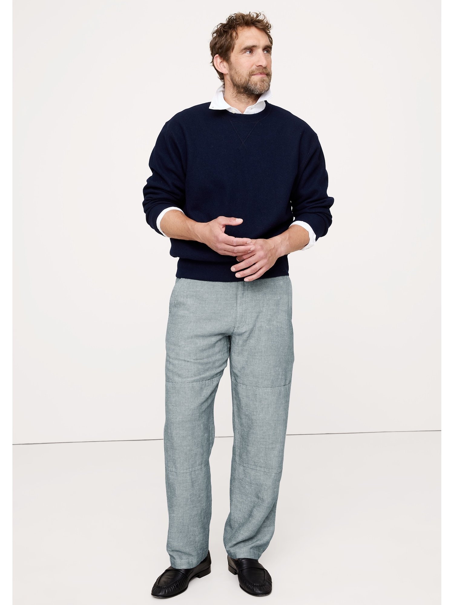 LINEN-COTTON CHORE PANT