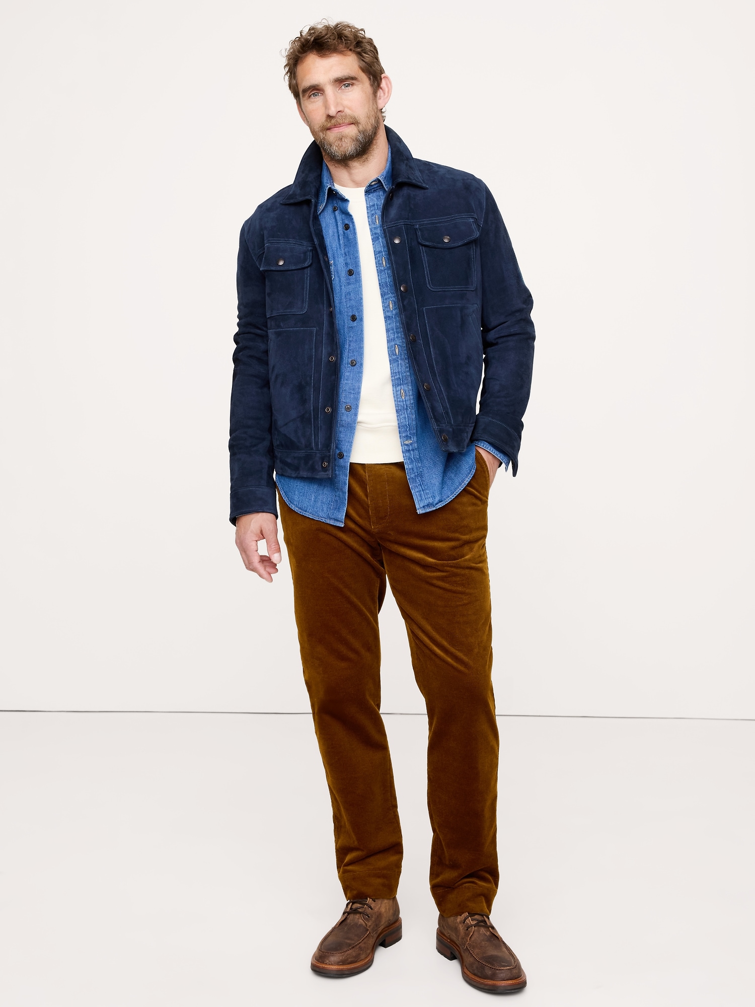 Corduroy Traveler Pull-On Pant - Rust Brown