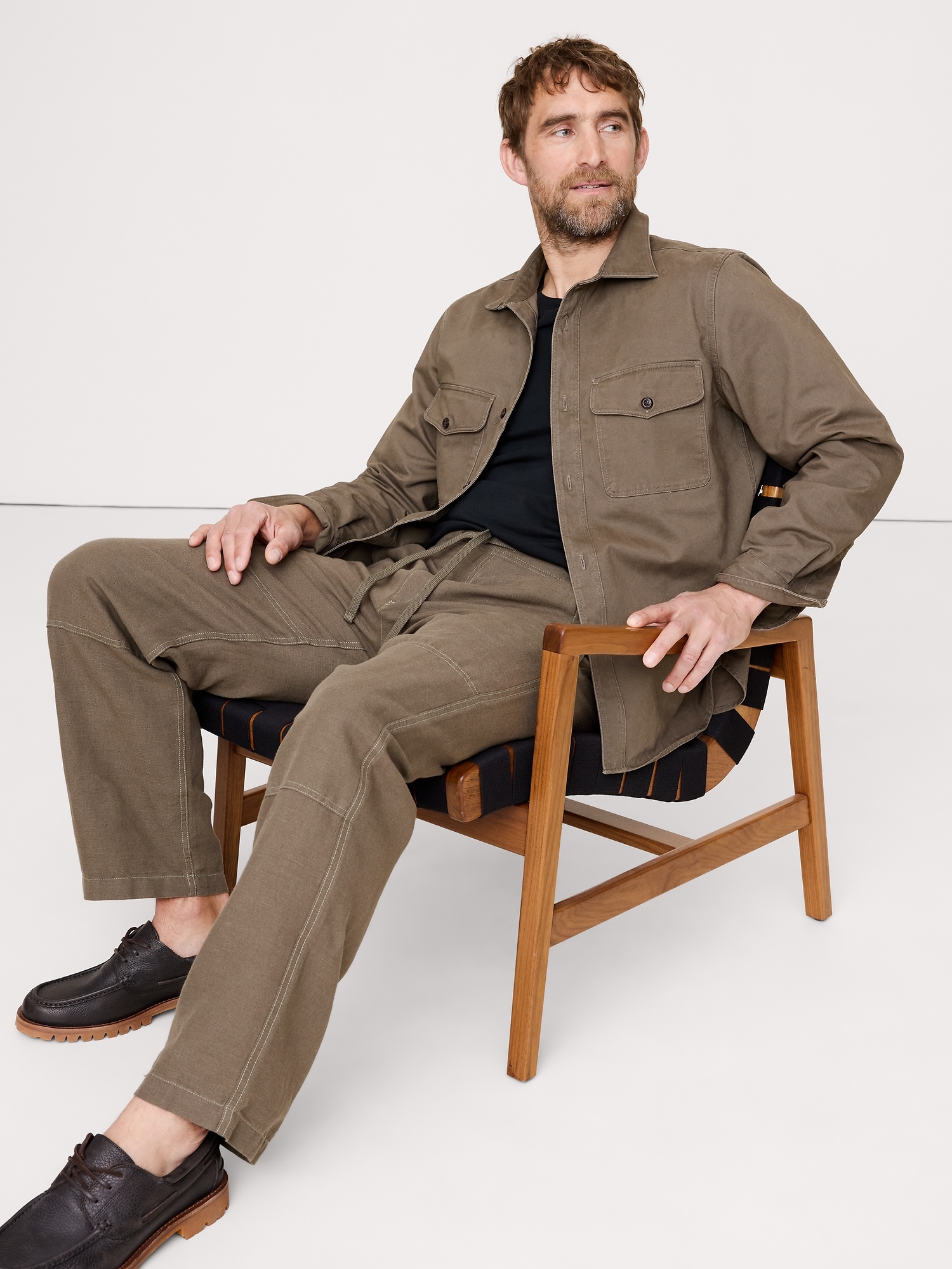 Image number 4 showing, HEAVY TWILL OVERSHIRT
