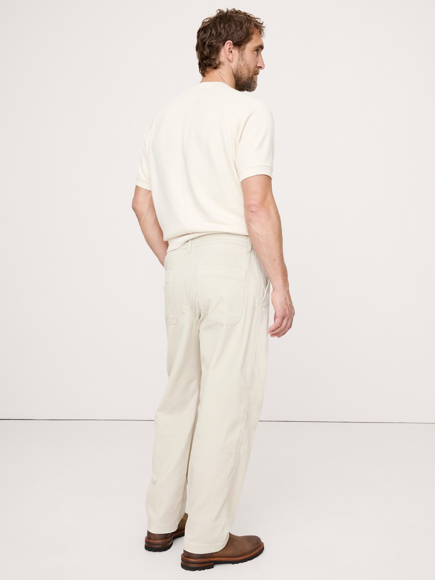 Image number 5 showing, LOOSE CORDUROY PULL-ON PANT