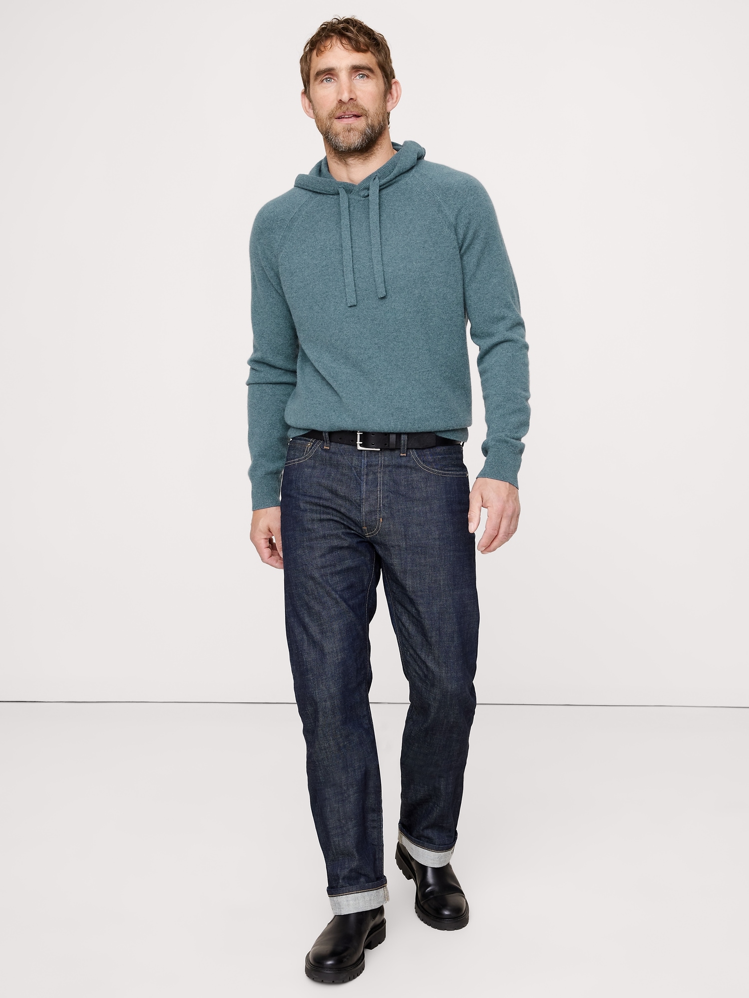 Image number 1 showing, CASHMERE SWEATER HOODIE