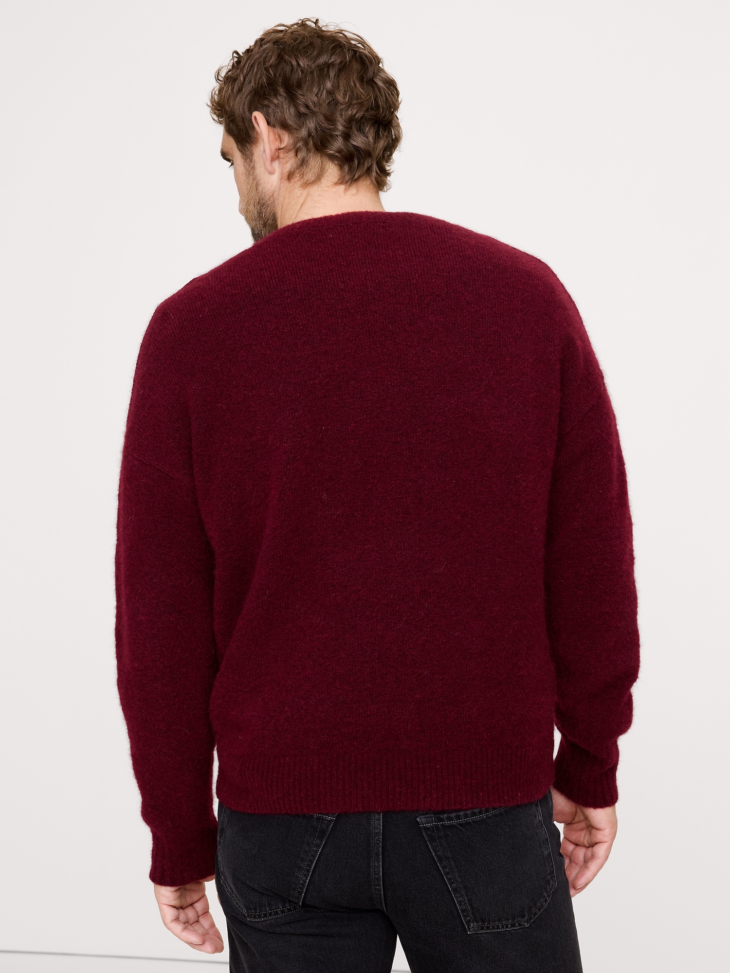 Image number 2 showing, Fluffy Crew-Neck Sweater