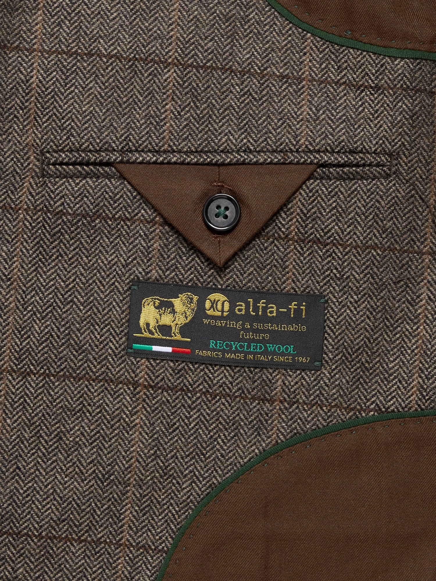 Image number 6 showing, Italian Windowpane Suit Jacket
