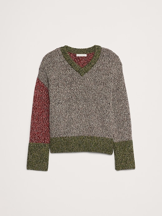 Cotton V-Neck Sweater | Banana Republic