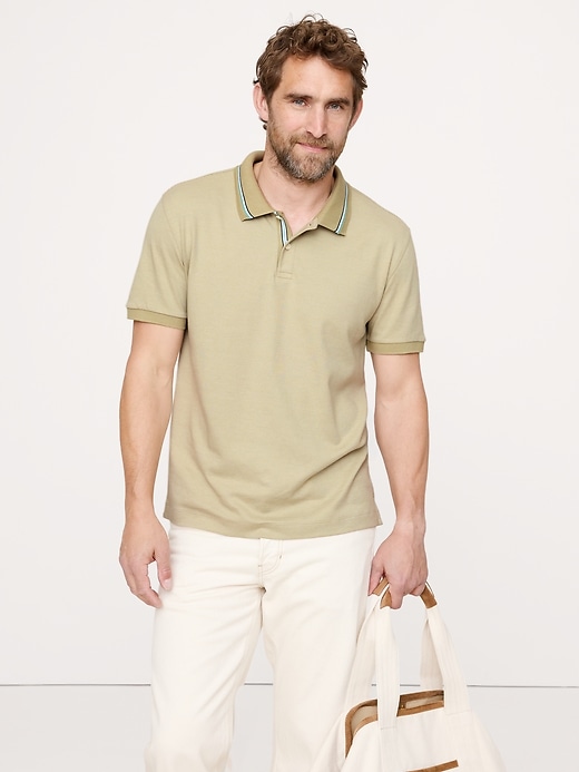Cotton Mesh Polo