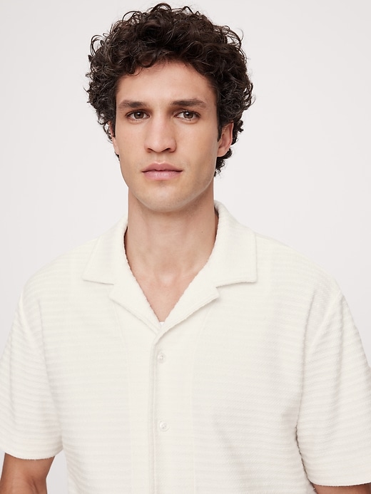 Terry Stripe Resort Shirt