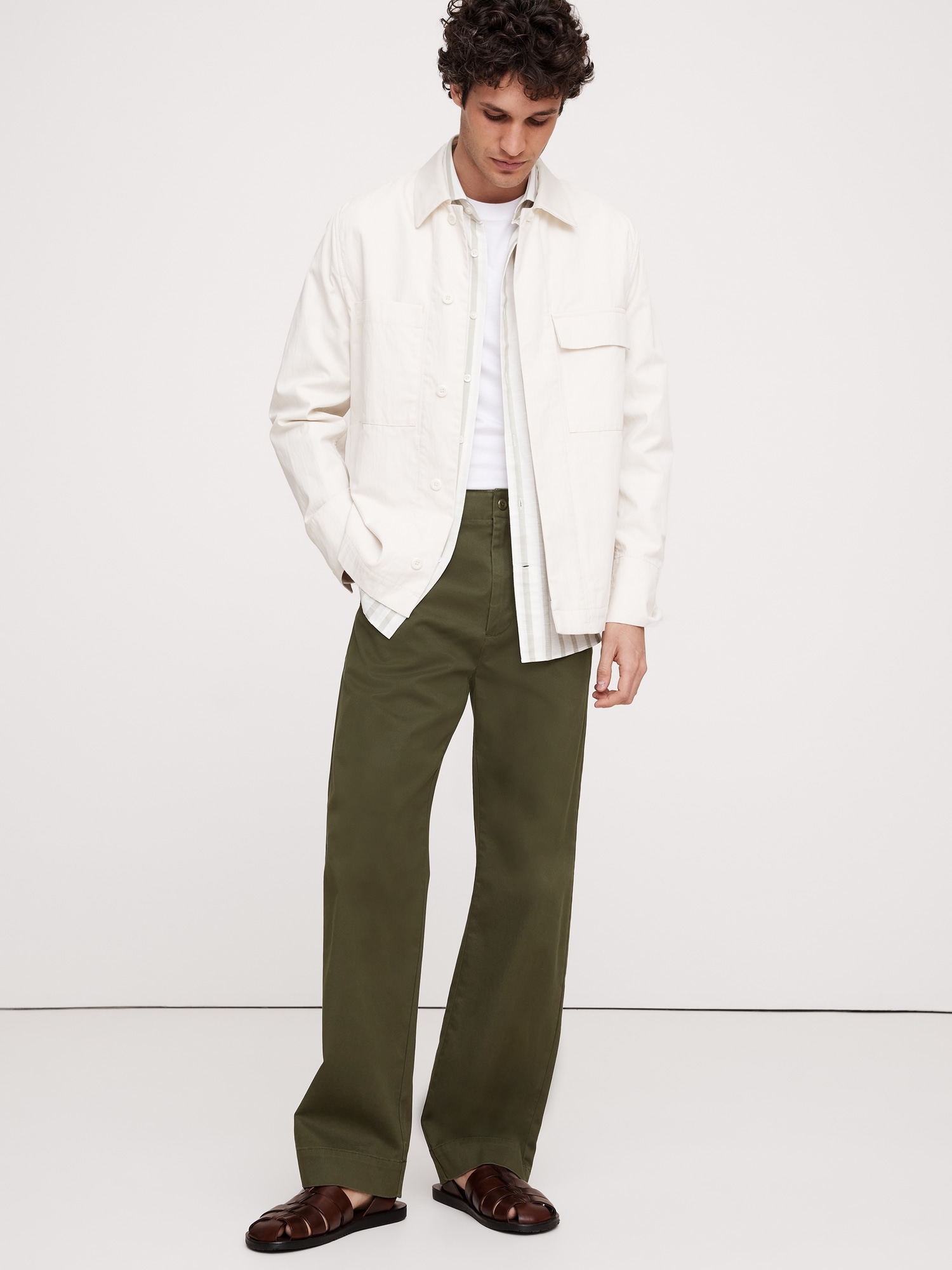 Relaxed Stretch Chino - Green