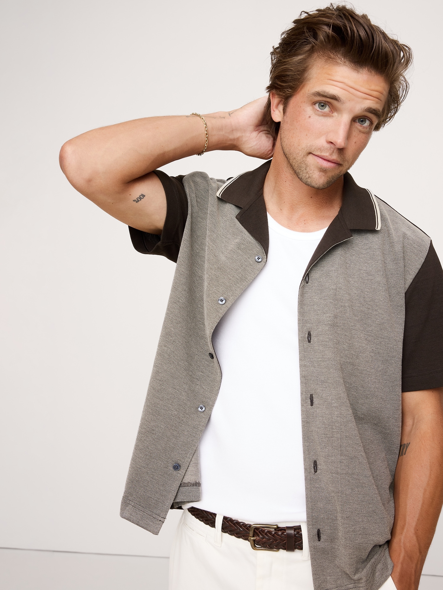 Luxury-Touch Pique Resort Shirt