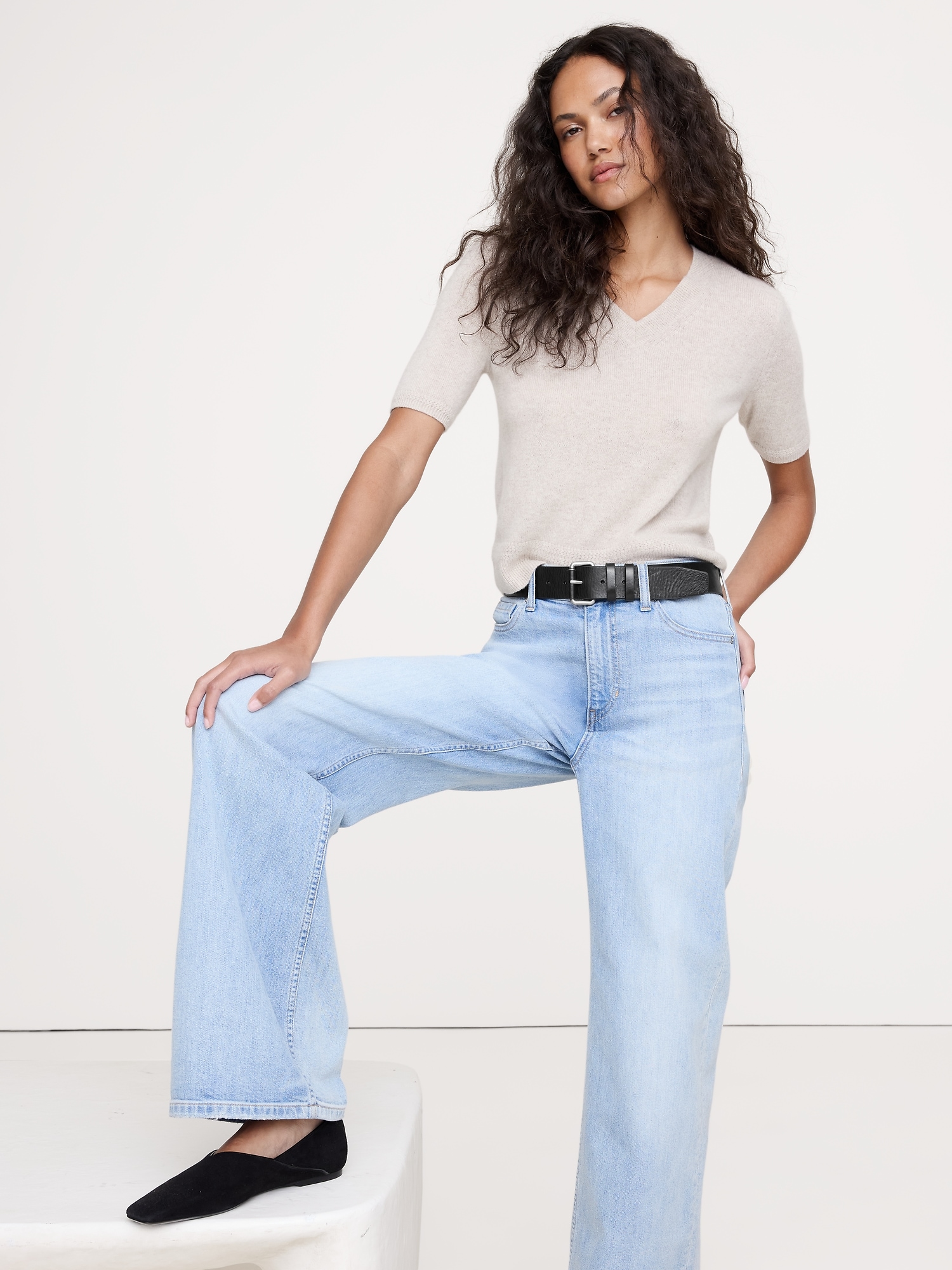 Image number 2 showing, Leather Belt with Covered Roller Buckle