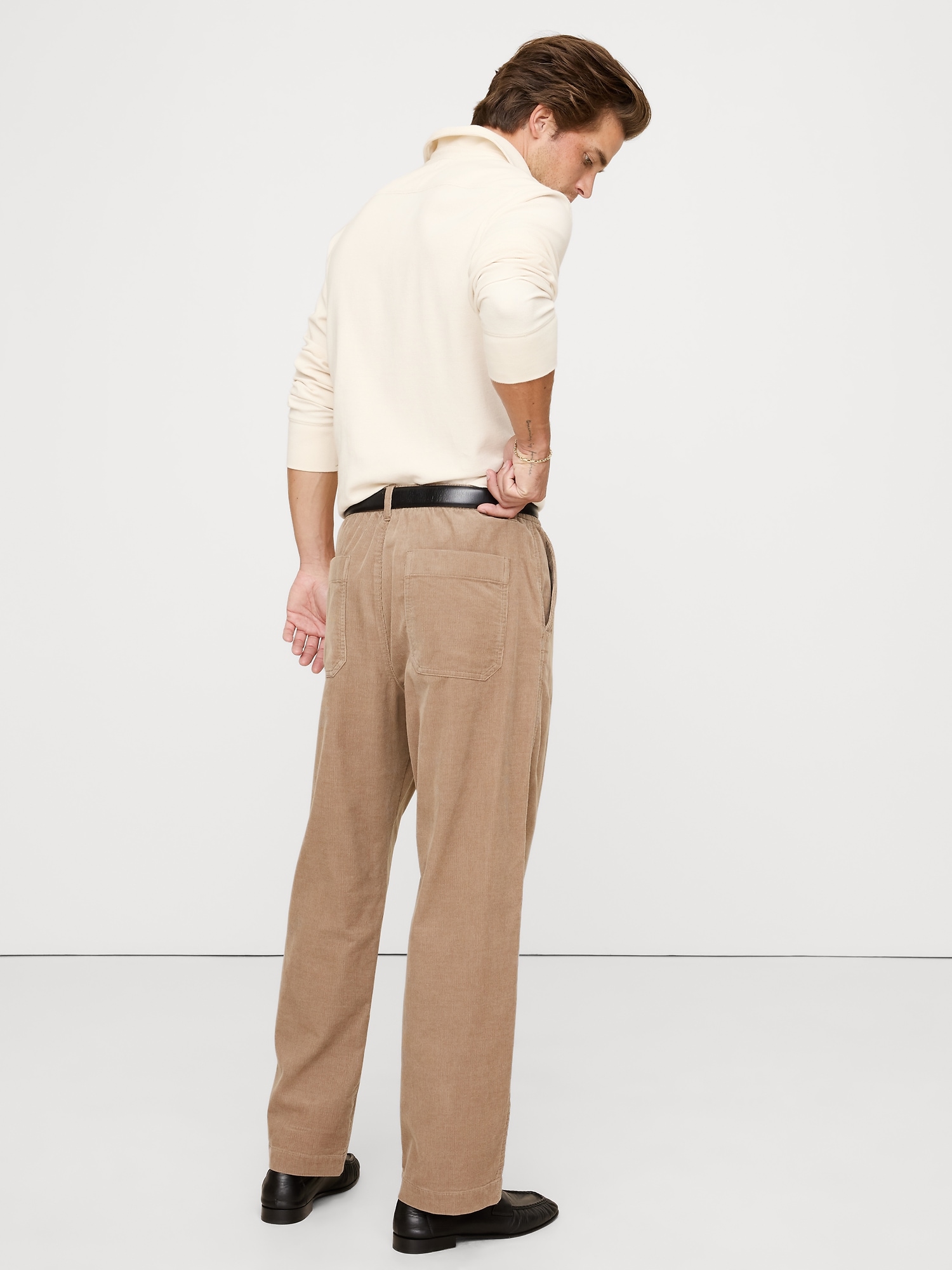 Image number 2 showing, LOOSE CORDUROY PULL-ON PANT