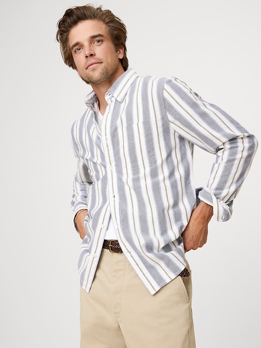 Relaxed-Fit Washed Cotton Poplin Shirt