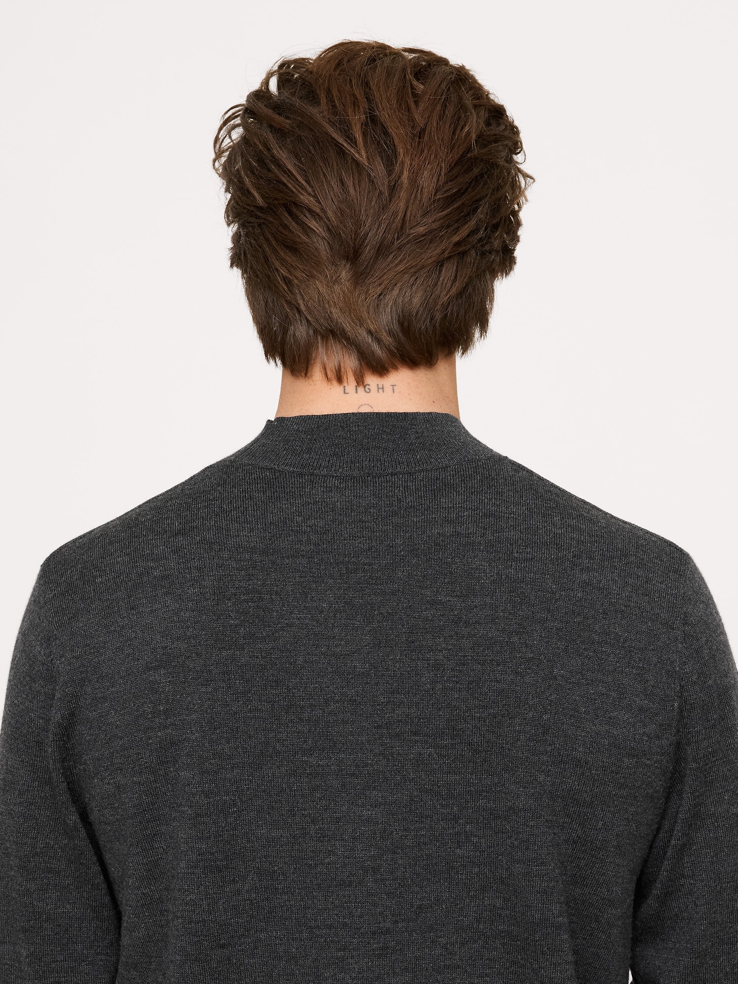 Image number 2 showing, Merino Mock-Neck Sweater