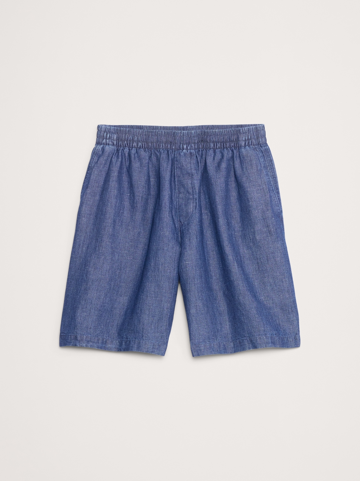 Cotton-Hemp Chambray Pull-On Short