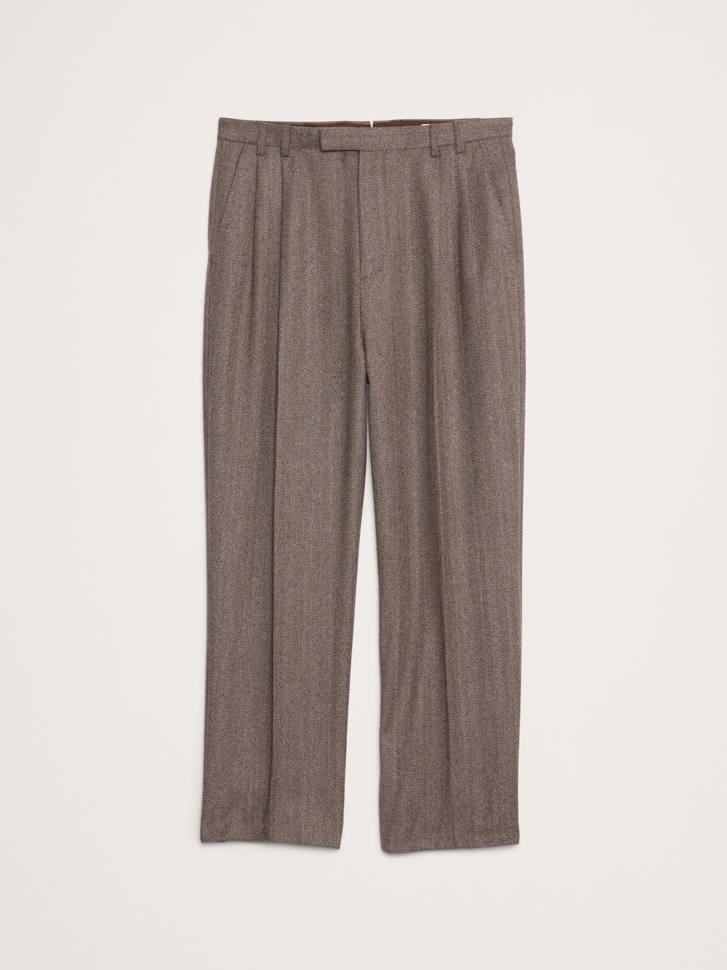 Image number 5 showing, Straight Italian Herringbone Suit Pant