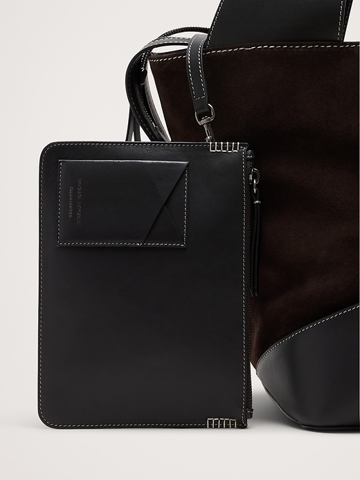 Large Patchwork Medium Zip Tote | Banana Republic