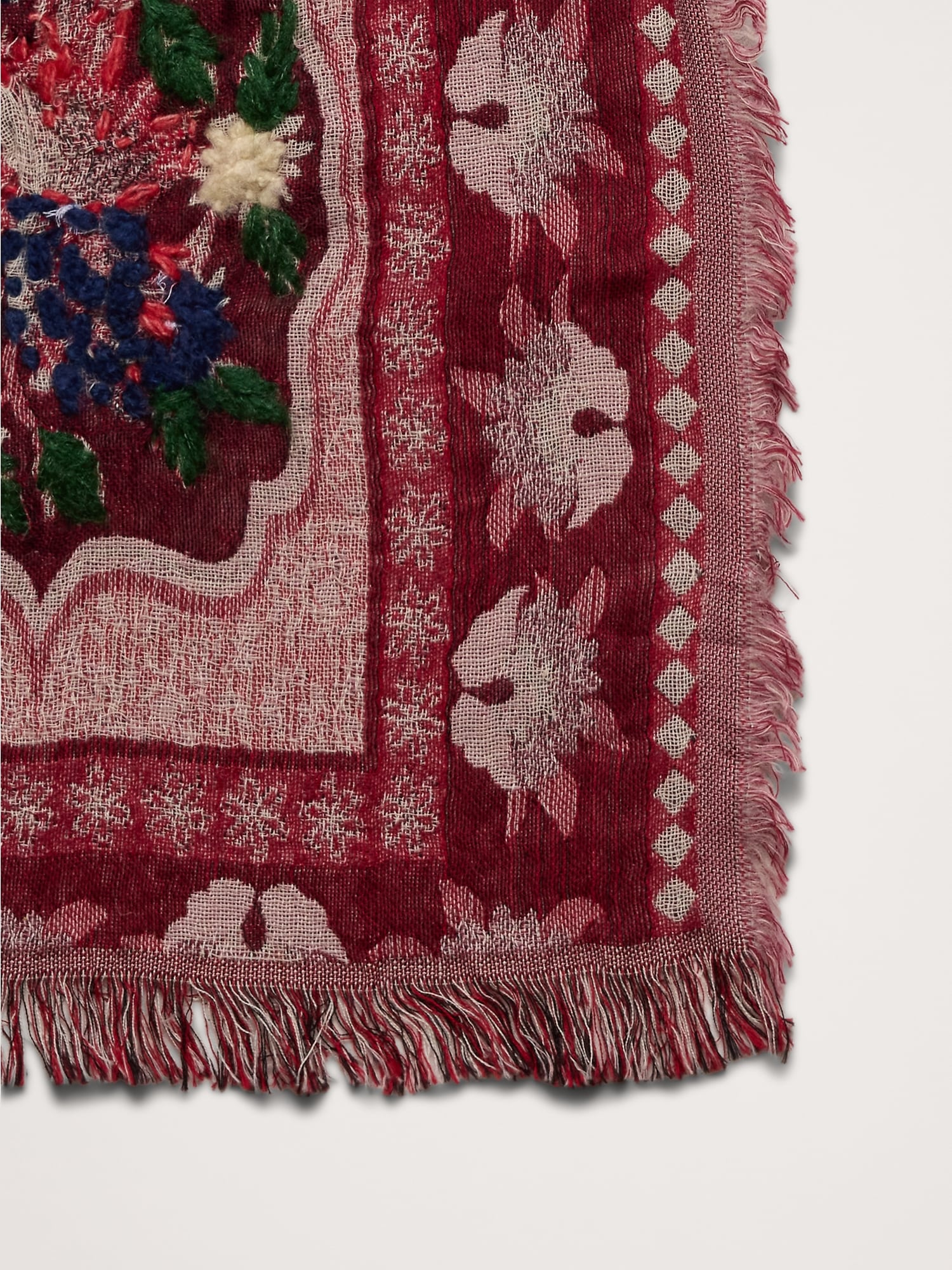 Image number 3 showing, Long Embroidered Scarf by Vismaya