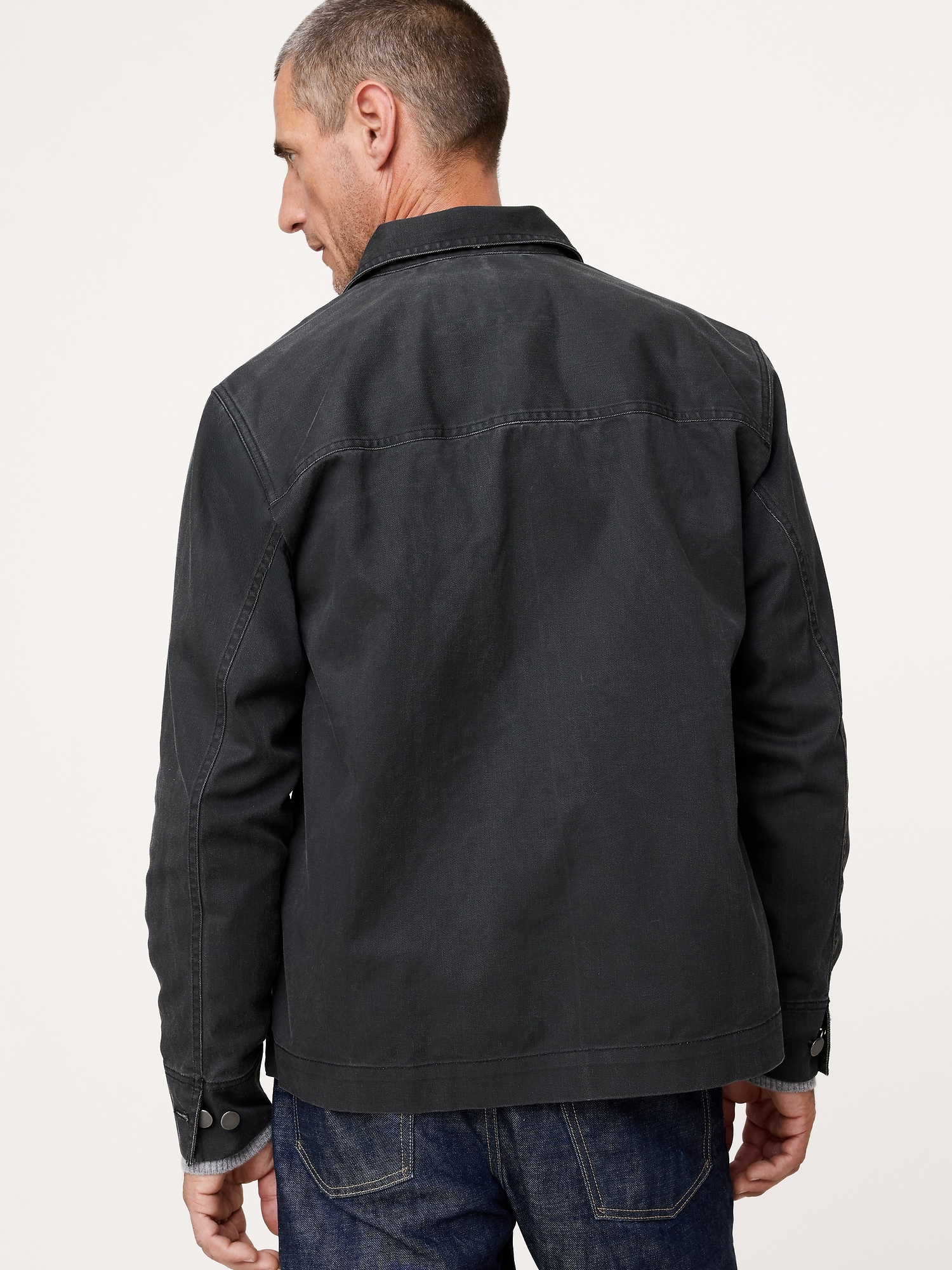Image number 2 showing, Coated Cotton Twill Overshirt