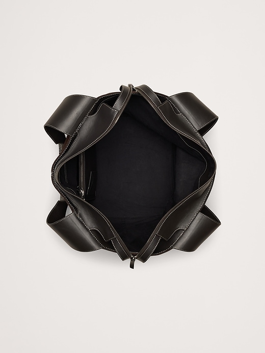 Large Patchwork Medium Zip Tote | Banana Republic