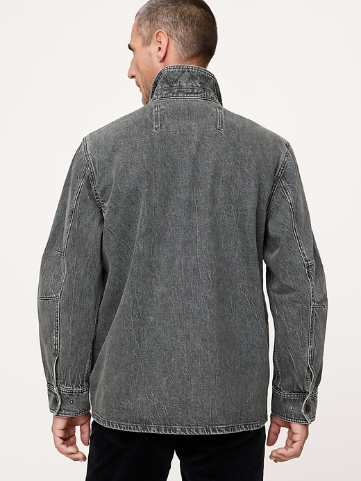 Oversized Italian Denim Field Jacket